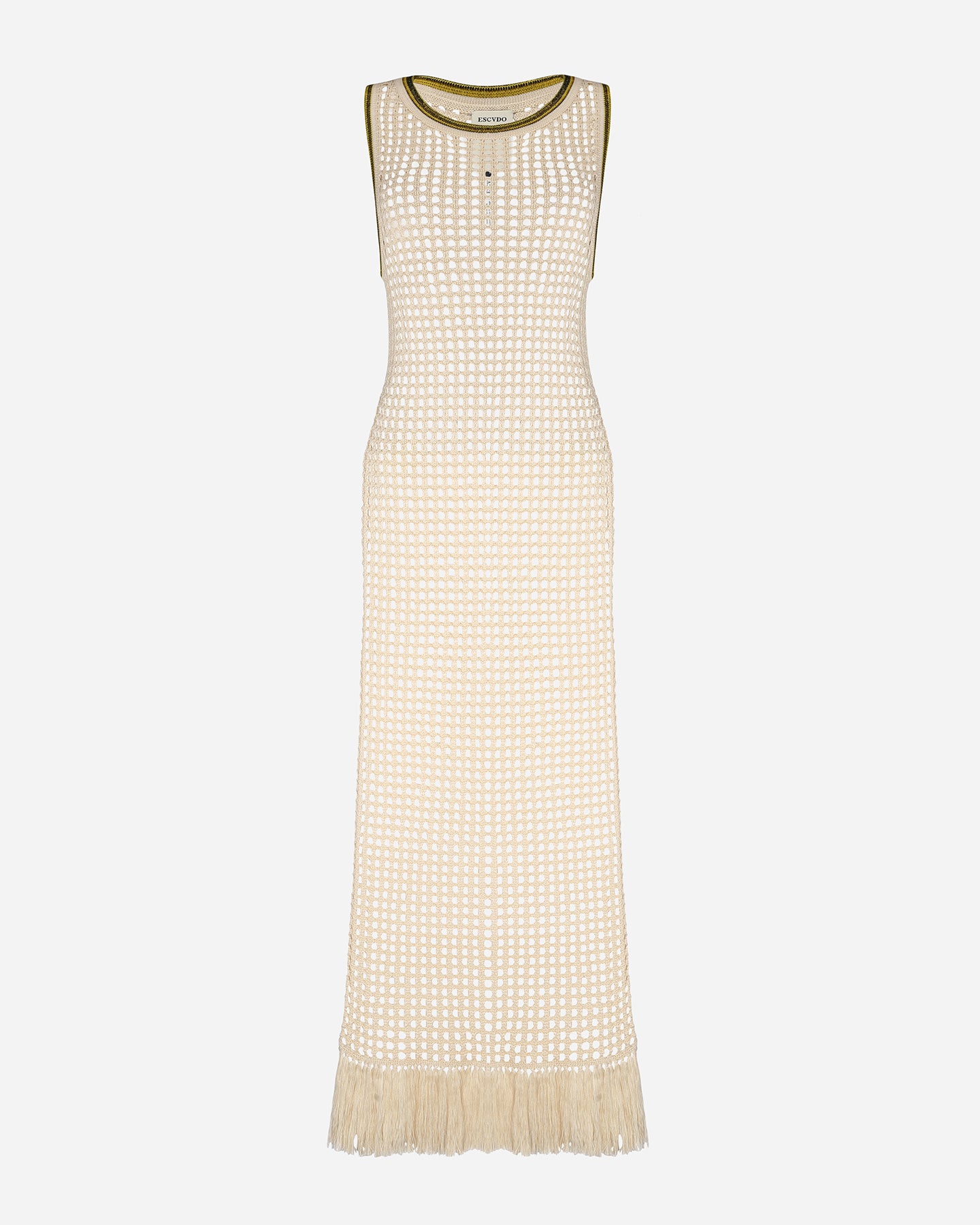 ATUQ KNITTED VEST DRESS| Ivory XS