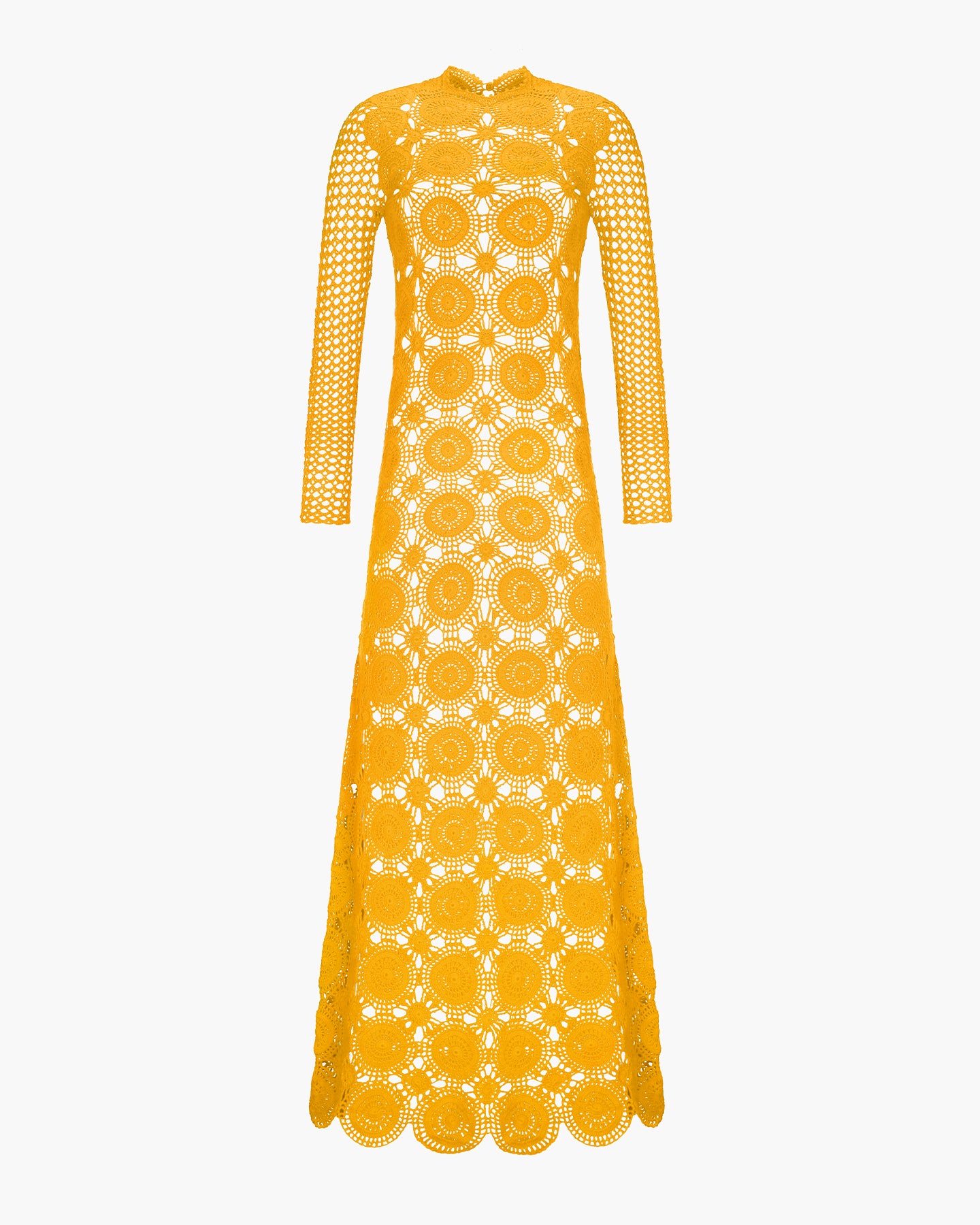 Siula Crochet Maxi Dress | Yellow | Pre-Order S Siula Crochet Maxi Dress | Yellow | Pre-Order S