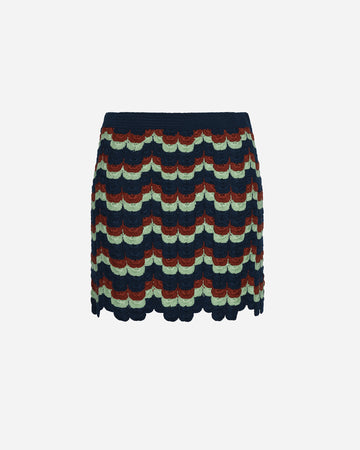 ALBA Mini Skirt | Matcha / Brown