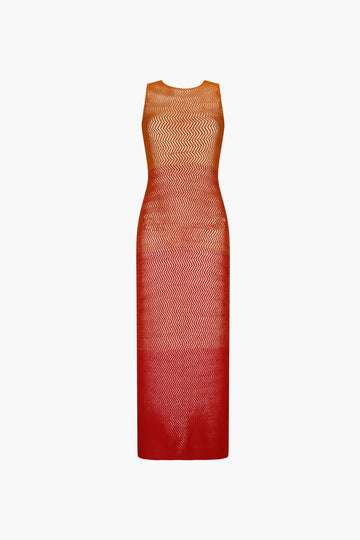 ALPAMAYO SLEEVELESS MAXI DRESS | TANGERINE - ORANGE ESCVDO ALPAMAYO SLEEVELESS MAXI DRESS | TANGERINE - ORANGE ESCVDO