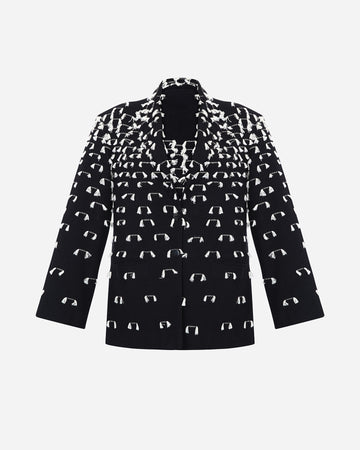 UKUKU BLAZER | BLACK - IVORY