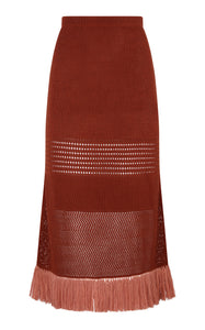 CARISA SKIRT | BROWN