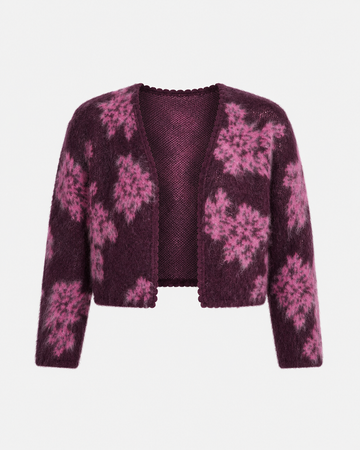 CELESTIAL Cardigan | Grape