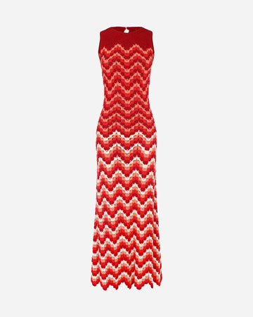 CUENCA Midi Dress | Scarlet Red