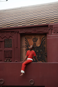 CARISA BLOUSE | TANGERINE | PRE ORDER