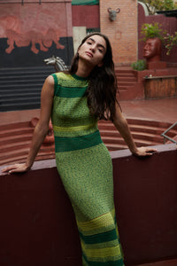 NANAY MIDI DRESS | LIMA GREEN | PRE ORDER