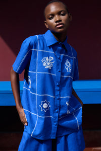 CARMEN SHIRT | ELECTRIC BLUE | PRE ORDER