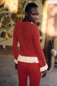 CARISA CARDIGAN | TANGERINE | PRE ORDER