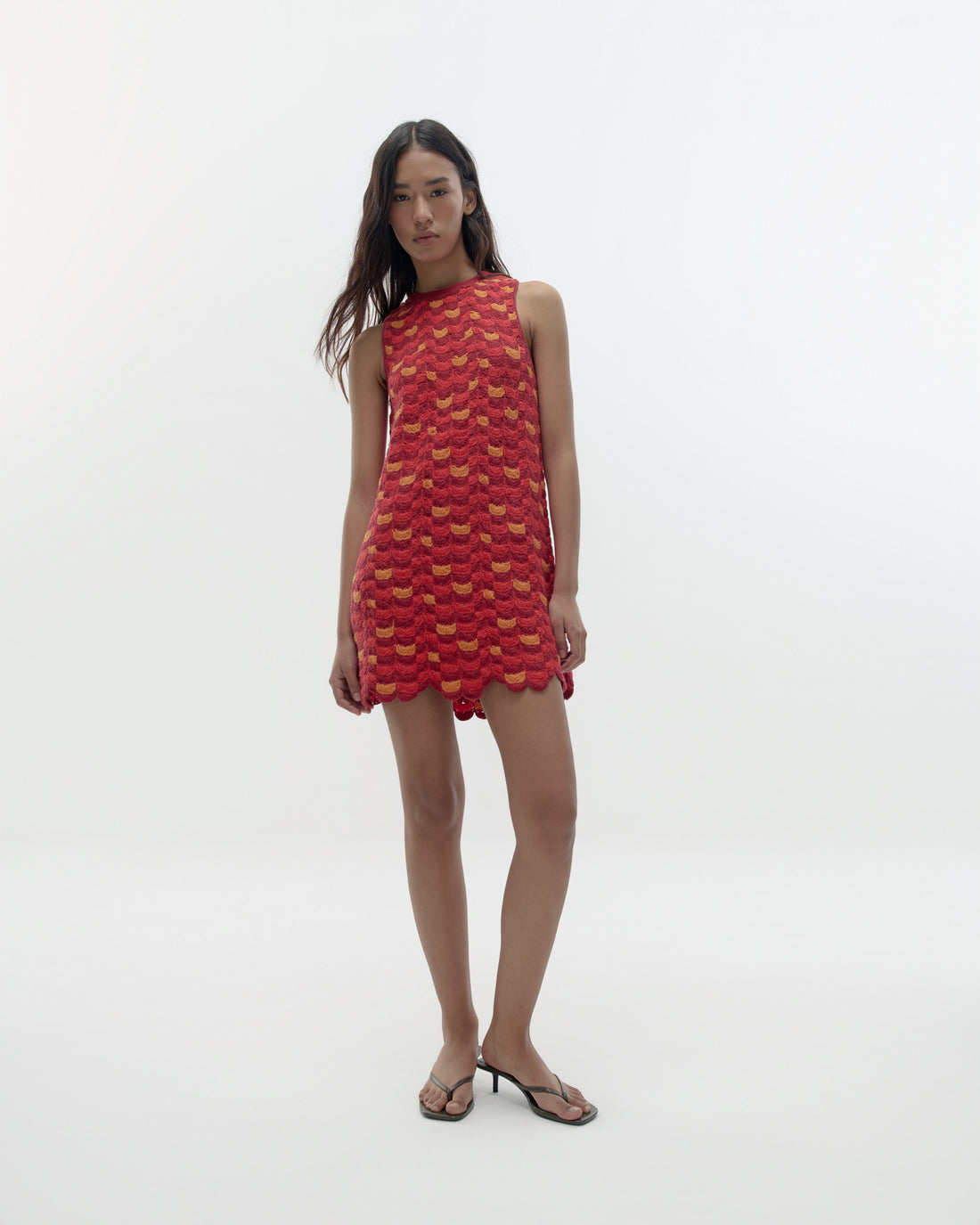 SOLANA Intarsia Mini Dress