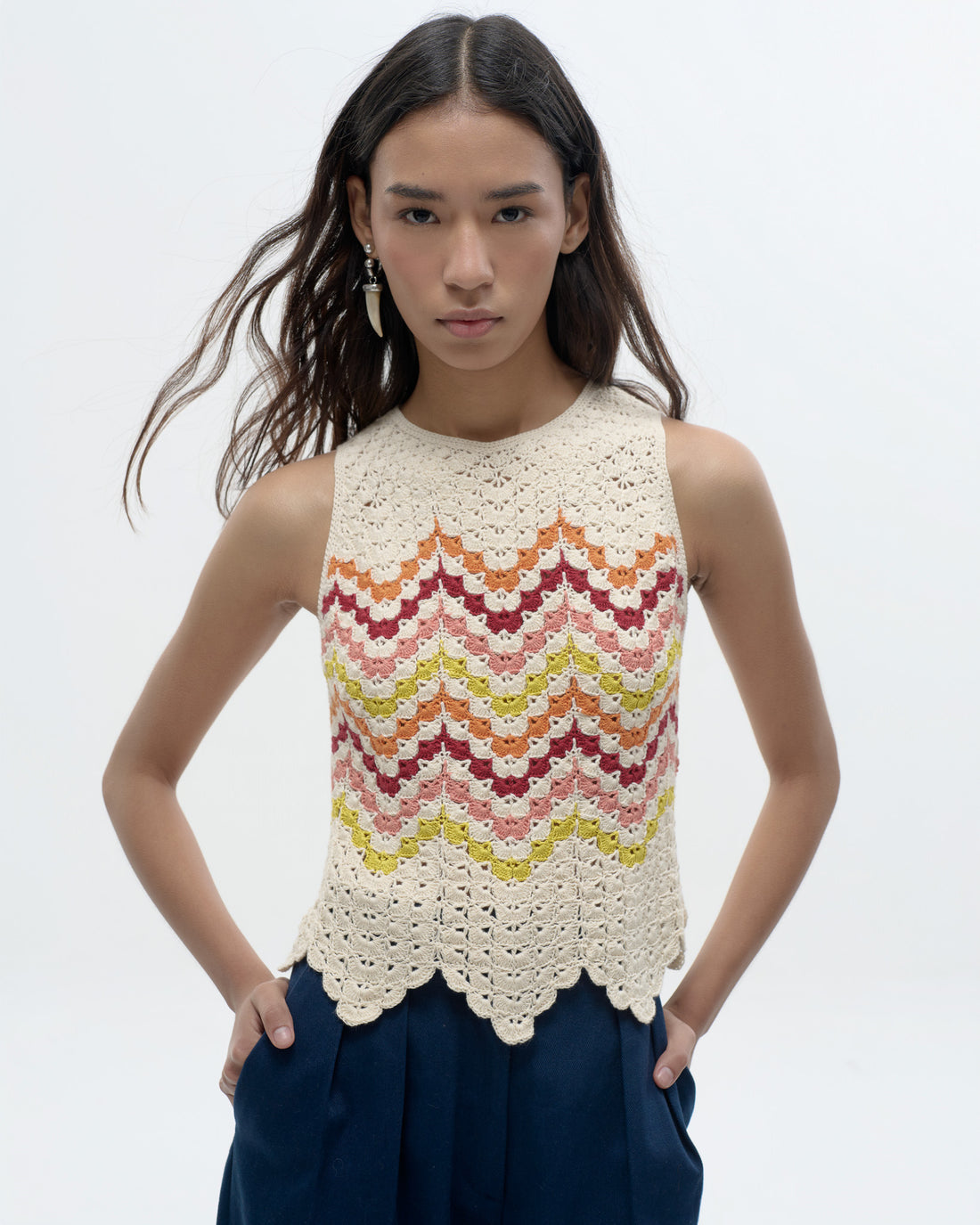 CUENCA Top | Multi Ivory