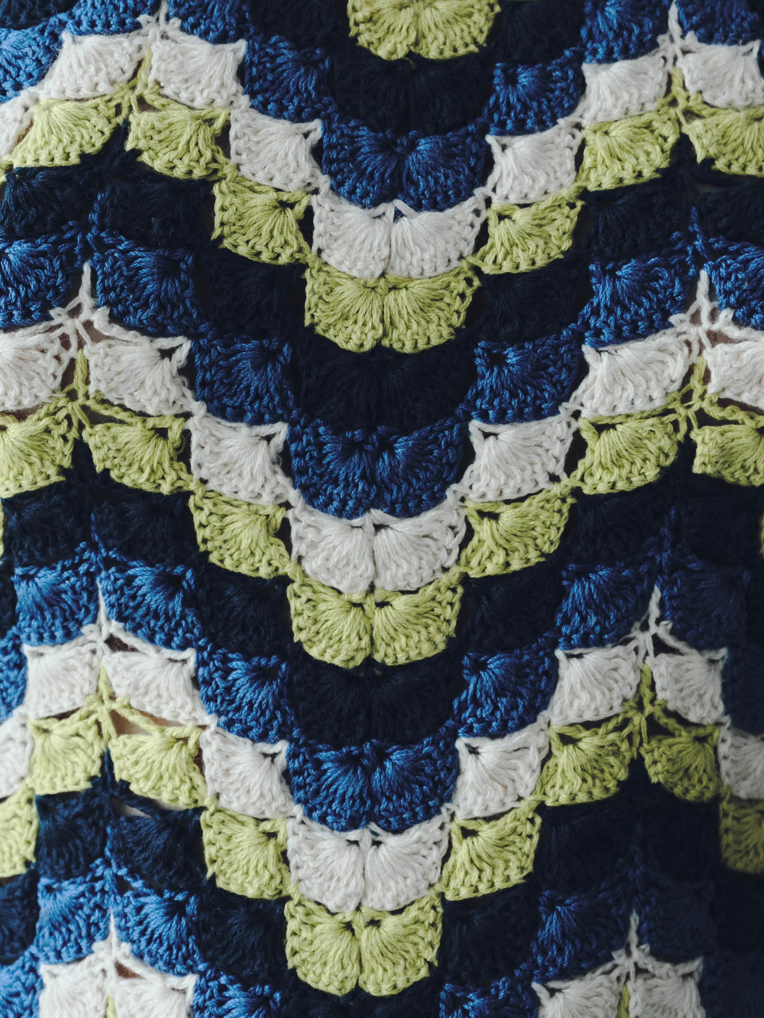 MAREA CROCHET MAXI DRESS | BLUES - LIME GREEN – ESCVDO