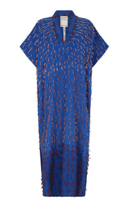 HAMACA MIDI TUNIC | BLUE/PEACH