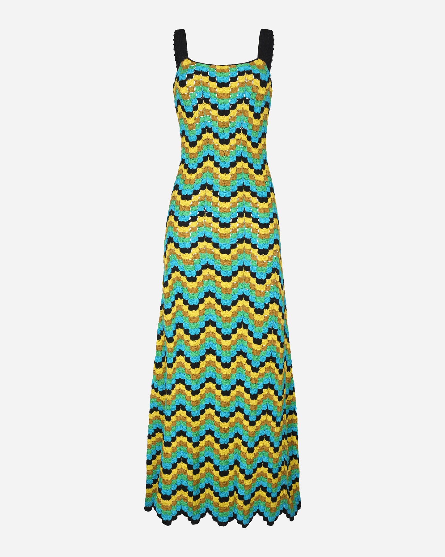 MAREA CROCHET MAXI DRESS | GREEN