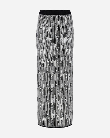 TAYTA MAXI SKIRT | BLACK - IVORY