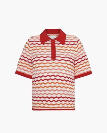 MULLU Polo Shirt | Multi Orange