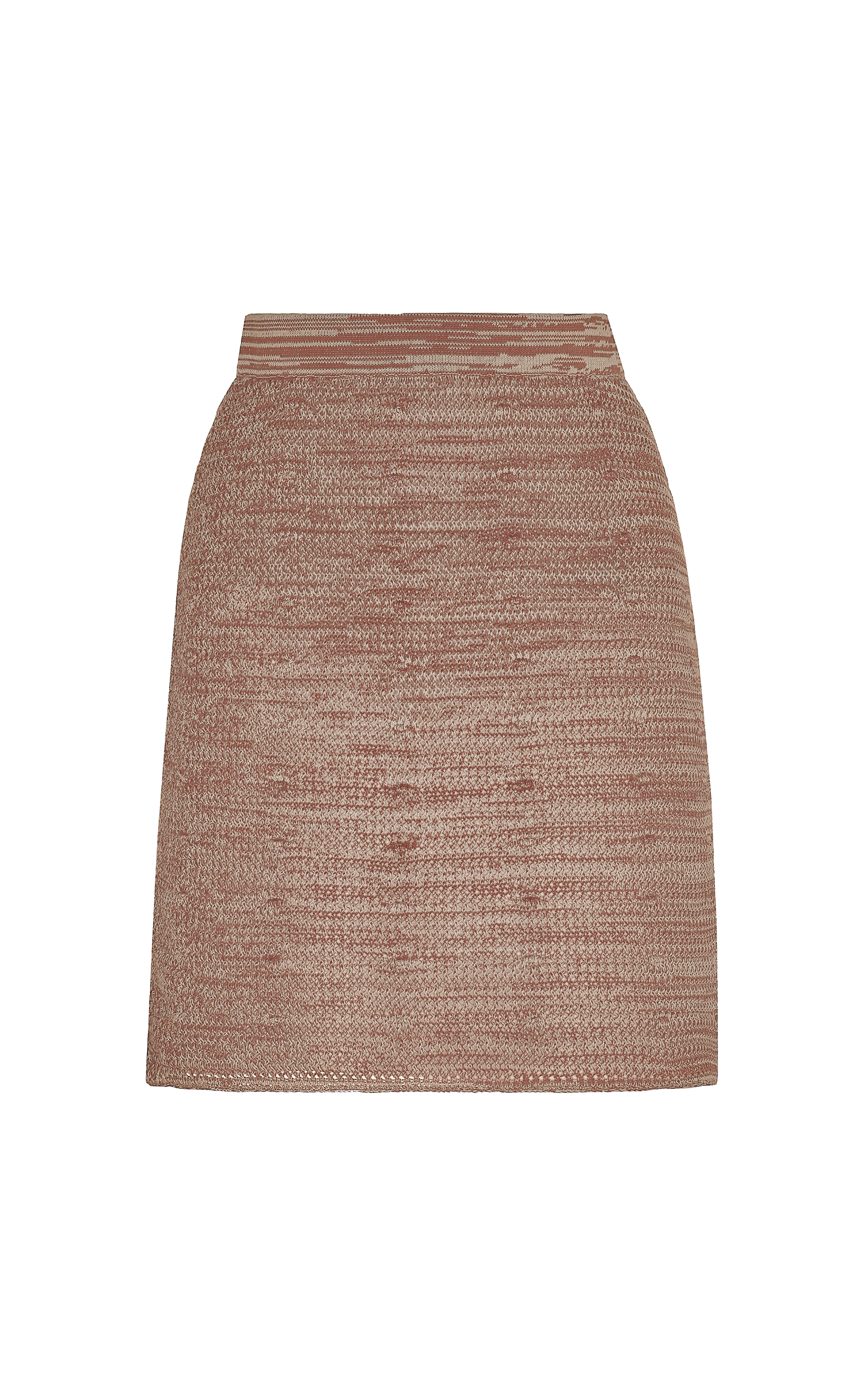 tobacco skirt Marina Rinaldi | Woman - Coated jersey pencil - 100% Cotton Ofrenda Mini Skirt S /