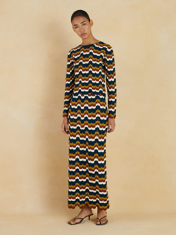 LUCERO Top | Cobalt / Multi