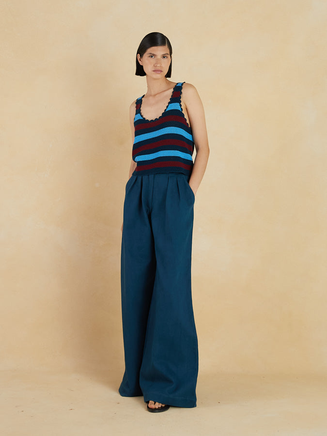 SANTOS Tank Top | Cerulean