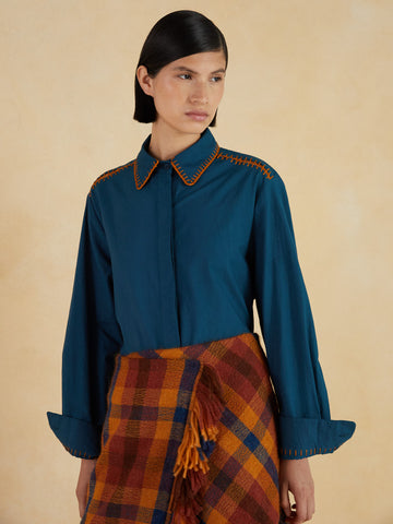 ARCANGEL Shirt | Cobalt Blue