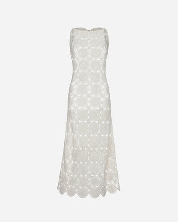 SIULA Halter Maxi Dress | Ivory
