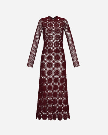 SIULA Long Sleeve Maxi Dress | Red Wine