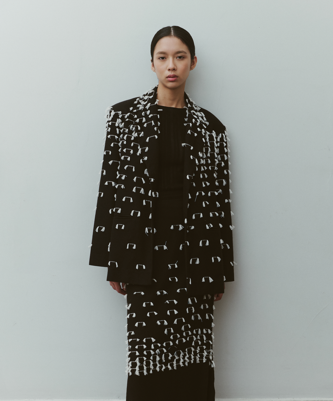 UKUKU BLAZER | BLACK - IVORY |PRE ORDER