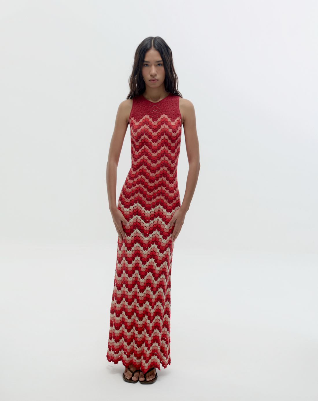 CUENCA Midi Dress | Scarlet Red