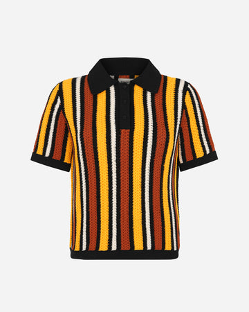 MISTI Polo Shirt | Tobacco / Yellow
