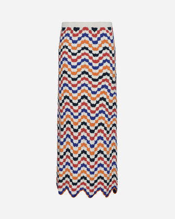 URSULA Midi Skirt | Ivory / Multi