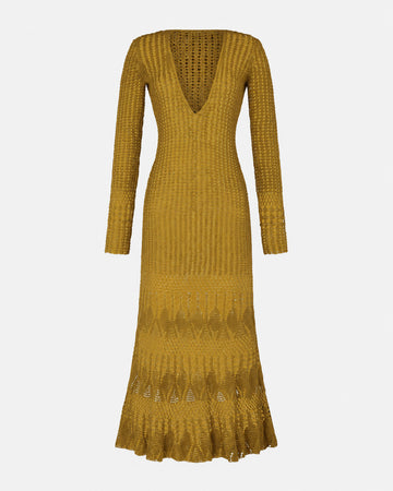 REFLEJO MIDI DRESS | GOLDEN