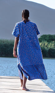 HAMACA MIDI TUNIC | BLUE/PEACH | PRE ORDER