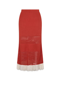 CARISA SKIRT | TANGERINE |  PRE ORDER