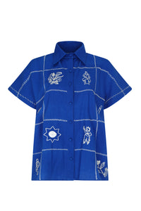 CARMEN SHIRT | ELECTRIC BLUE | PRE ORDER