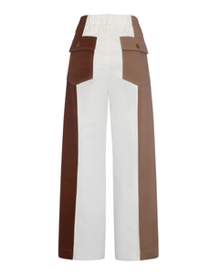 RETABLO PANTS | IVORY / BROWN | PRE ORDER