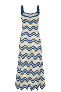 MAREA MAXI DRESS | IVORY/BLUE | PRE ORDER