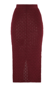 MARIA SKIRT | BURGUNDY