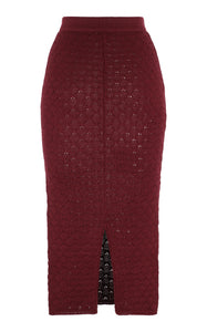 MARIA SKIRT | BURGUNDY