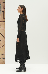 NAUTA MIDI DRESS BLACK  | PRE ORDER