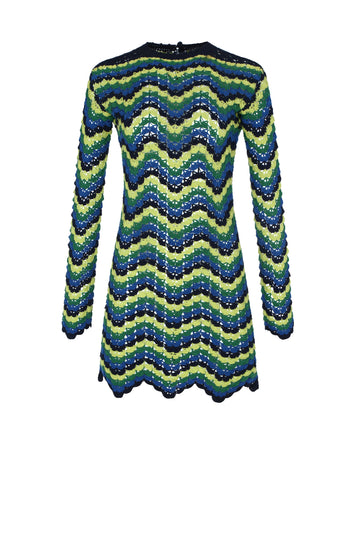 VICTORIA MINI DRESS | BLUE/GREEN XS VICTORIA MINI DRESS | BLUE/GREEN XS
