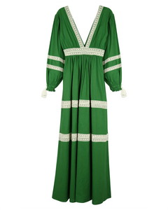 VOLTA COTTON DRESS | GREEN